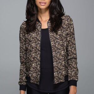 Lululemon Party Bomb Reversible Bomber Jacket Small